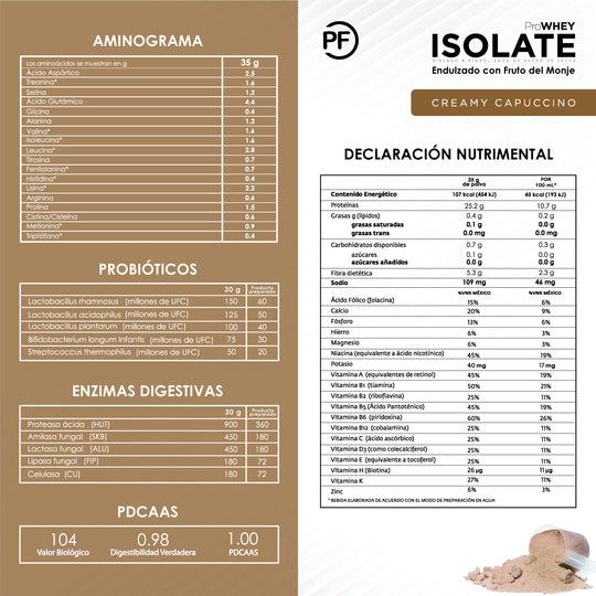 ProWHEY Proteína Isolate Capuccino