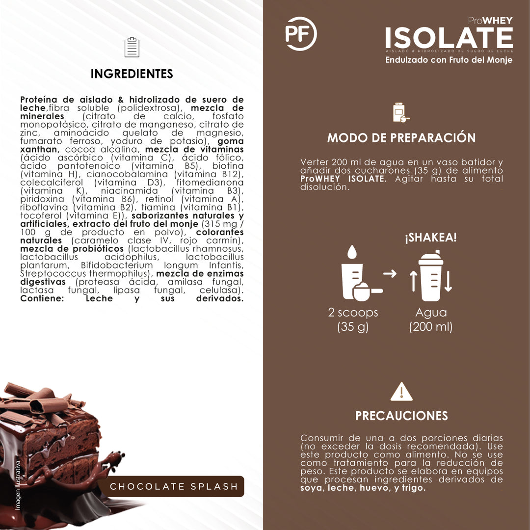 Proteina WHEY ISOLATE (ISO) Chocolate, 1050 g