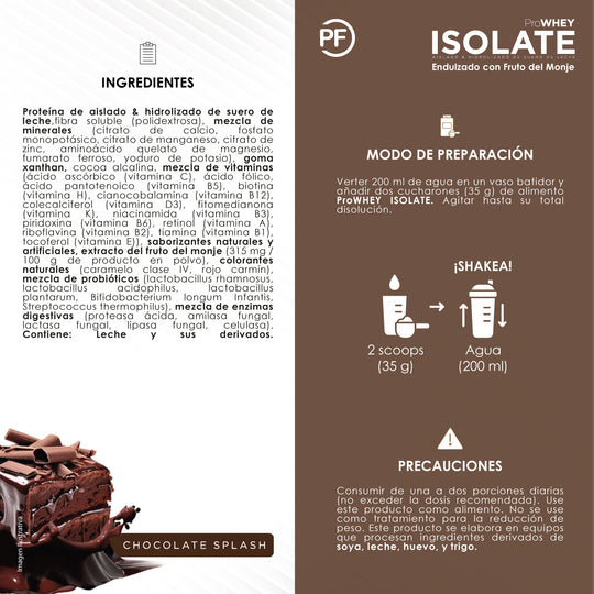 Proteina WHEY ISOLATE (ISO) Chocolate, 1050 g