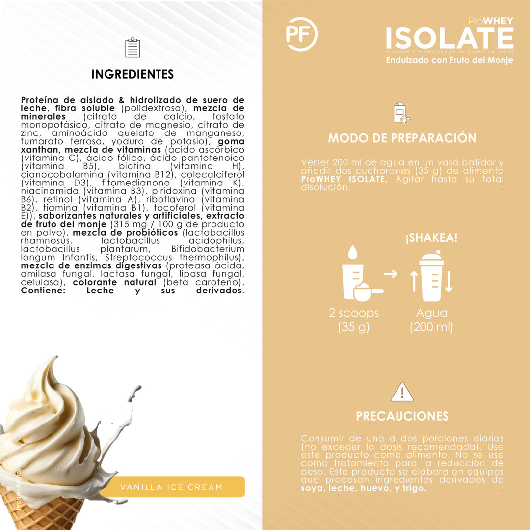 ProWHEY Proteína Isolate Vanilla