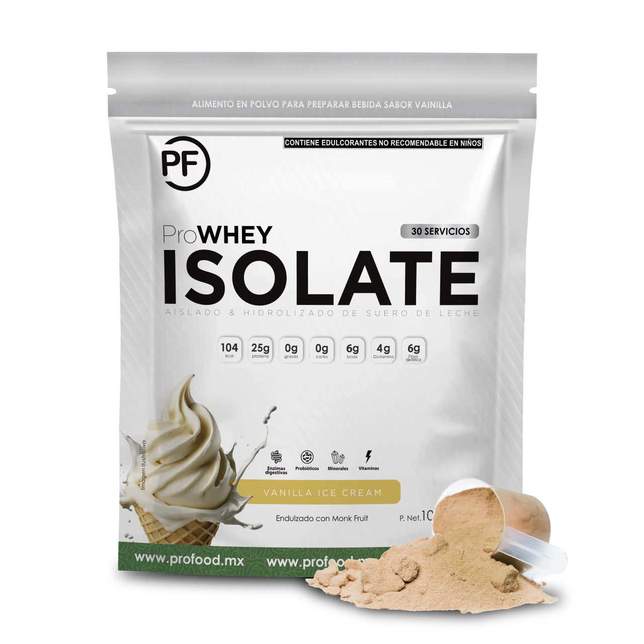 Proteina WHEY ISOLATE (ISO) Vanilla, 1050 g