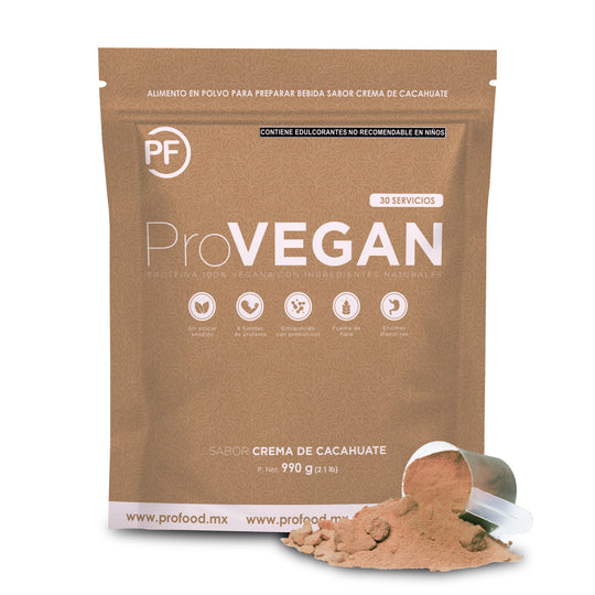 ProVEGAN: Proteína Vegana Premium Cacahuate, 1050 g