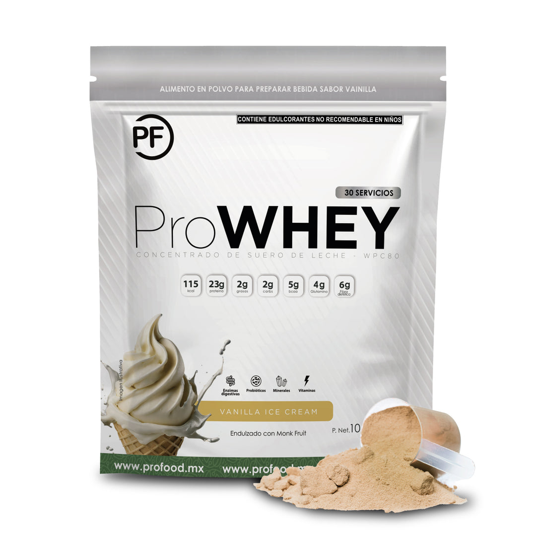 ProWHEY WPC80: Proteína Concentrada de Suero Vanilla, 1050 g